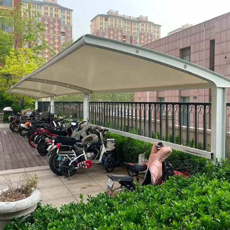 麦盖提县膜结构电动车棚